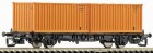 37508 Roco 2 axle Flat car with two 20' containers